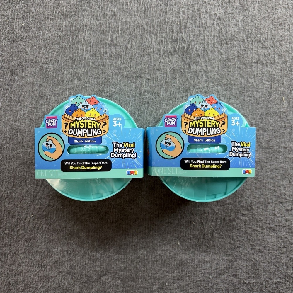 2 Brand RMS Mystery Dumplings Shark Edition Sealed NEW Squishy Collection Rare